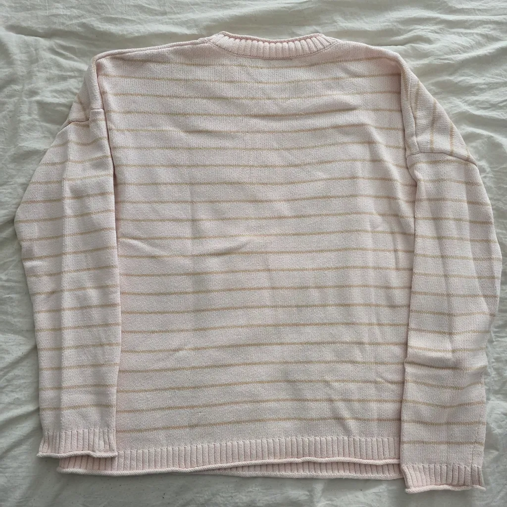 Vineyard Vines Striped Knit Sweater L - Image 4