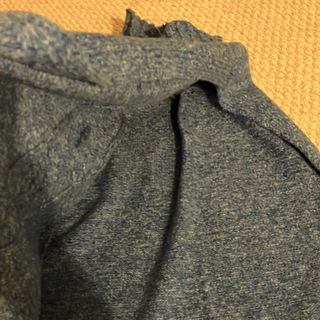 Free people Alma cable knit poncho Blue Knit Sweater Vest - Image 3