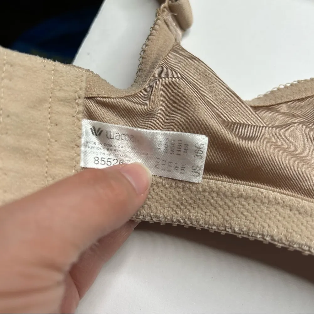Wacoal Tan Full-Coverage Bra 36G 36DDDD 855265 unlined - Image 4