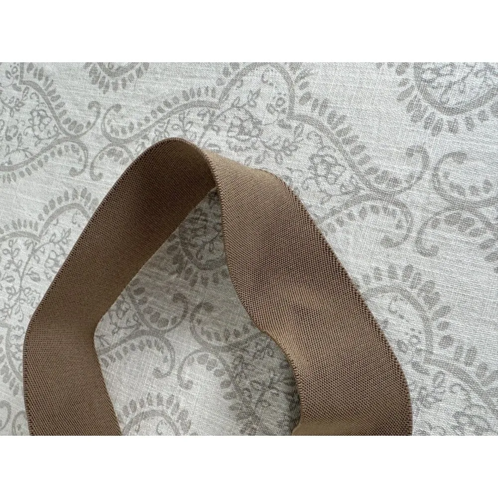 Vintage Statement Belt Womens Elastic Waist 90s Retro Wide Brown Tan M/L Hook - Image 5