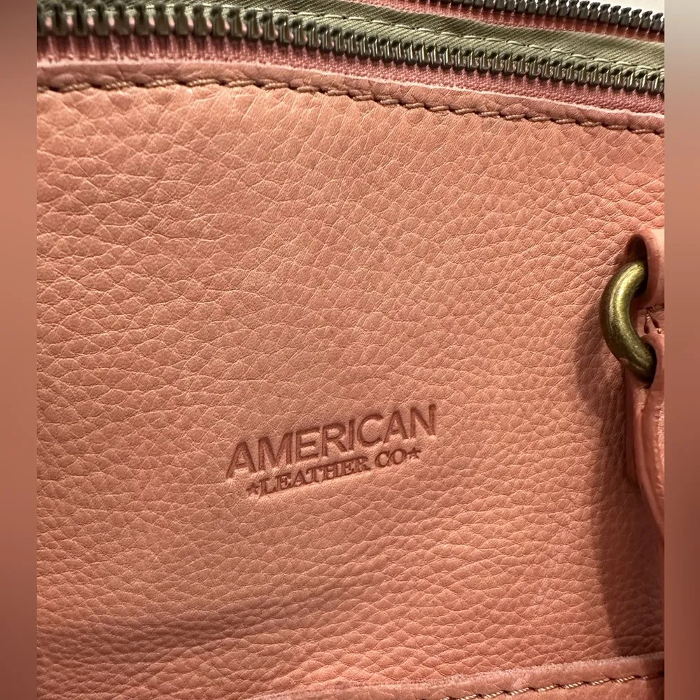 Carrie Dome Satchel Desert Rose Color Preowned Purse - Image 5