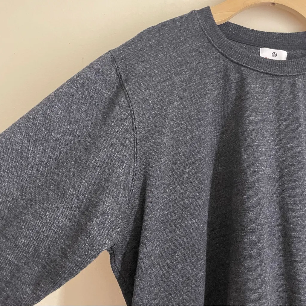 Sundry Crewneck Sweatshirt size 3 (L) Charcoal Grey Made in USA - Image 4