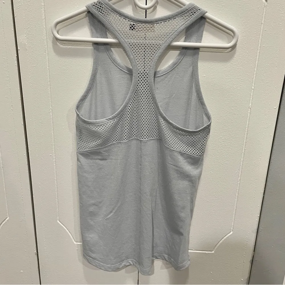 SO Blue Racerback Mesh Tank Top - Image 2