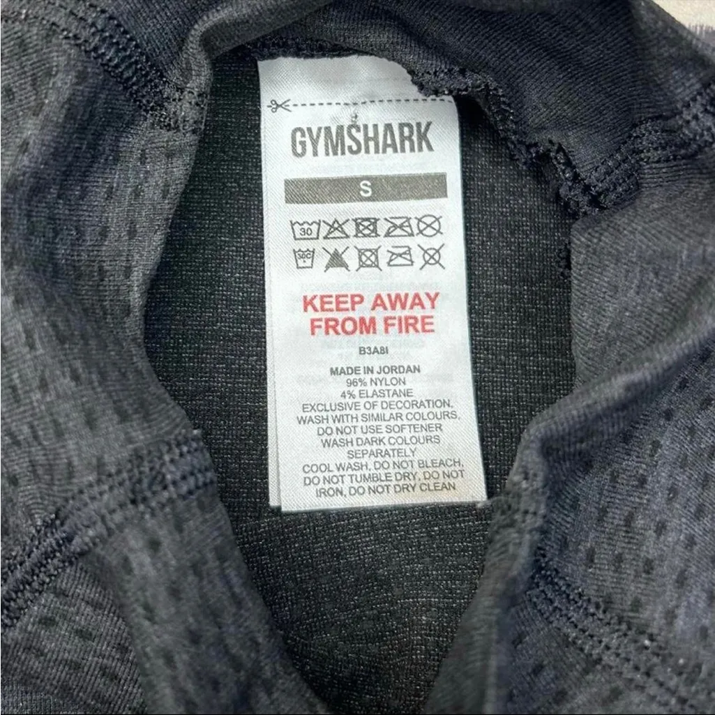 Gymshark Vital Crop Top - Dark Gray, Size S - Image 7