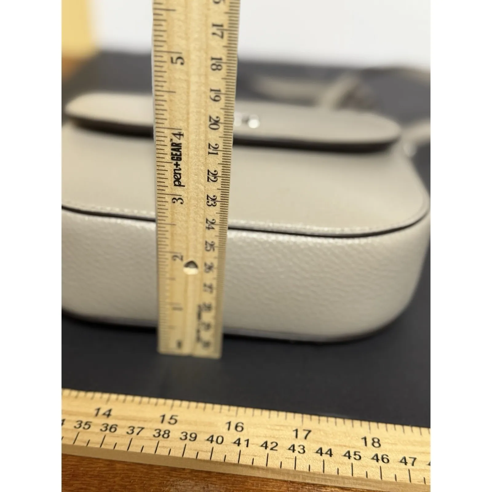 New With‎ Tags Michael Kors Light Blue Signature Half Dome Crossbody Purse Bag - Image 14