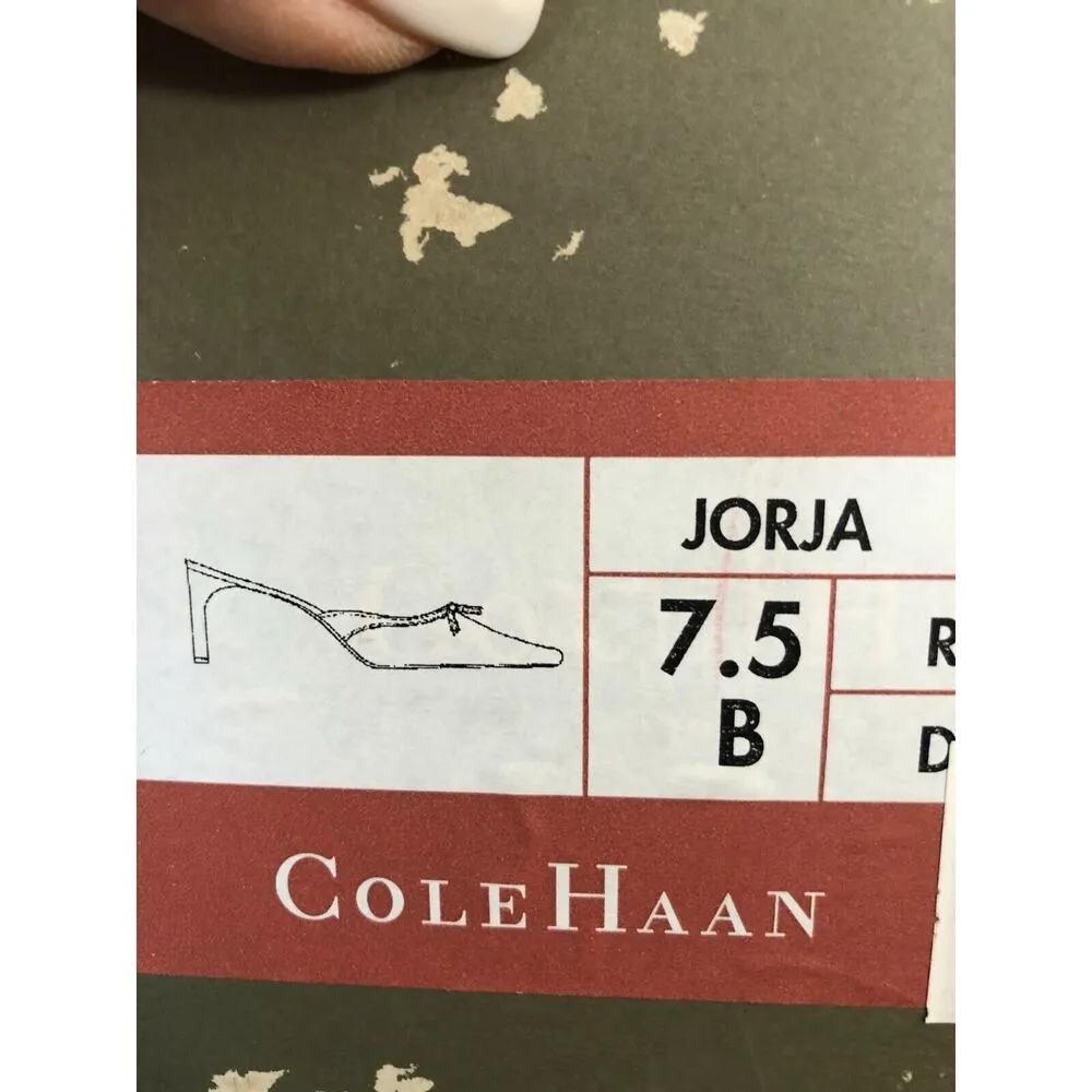 Cole Haan Burgundy Leather Women's Slides Mules Heels Sz 7.5 Jorga 2.5" heel - Image 8