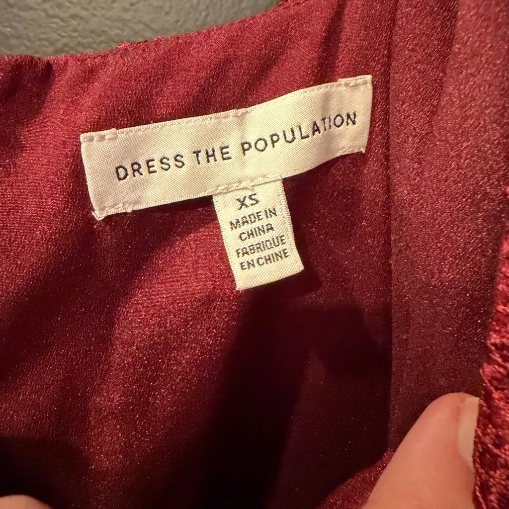 Dress the Population Tatiana Floral Embroidered Fit and Flare Dress - Image 5