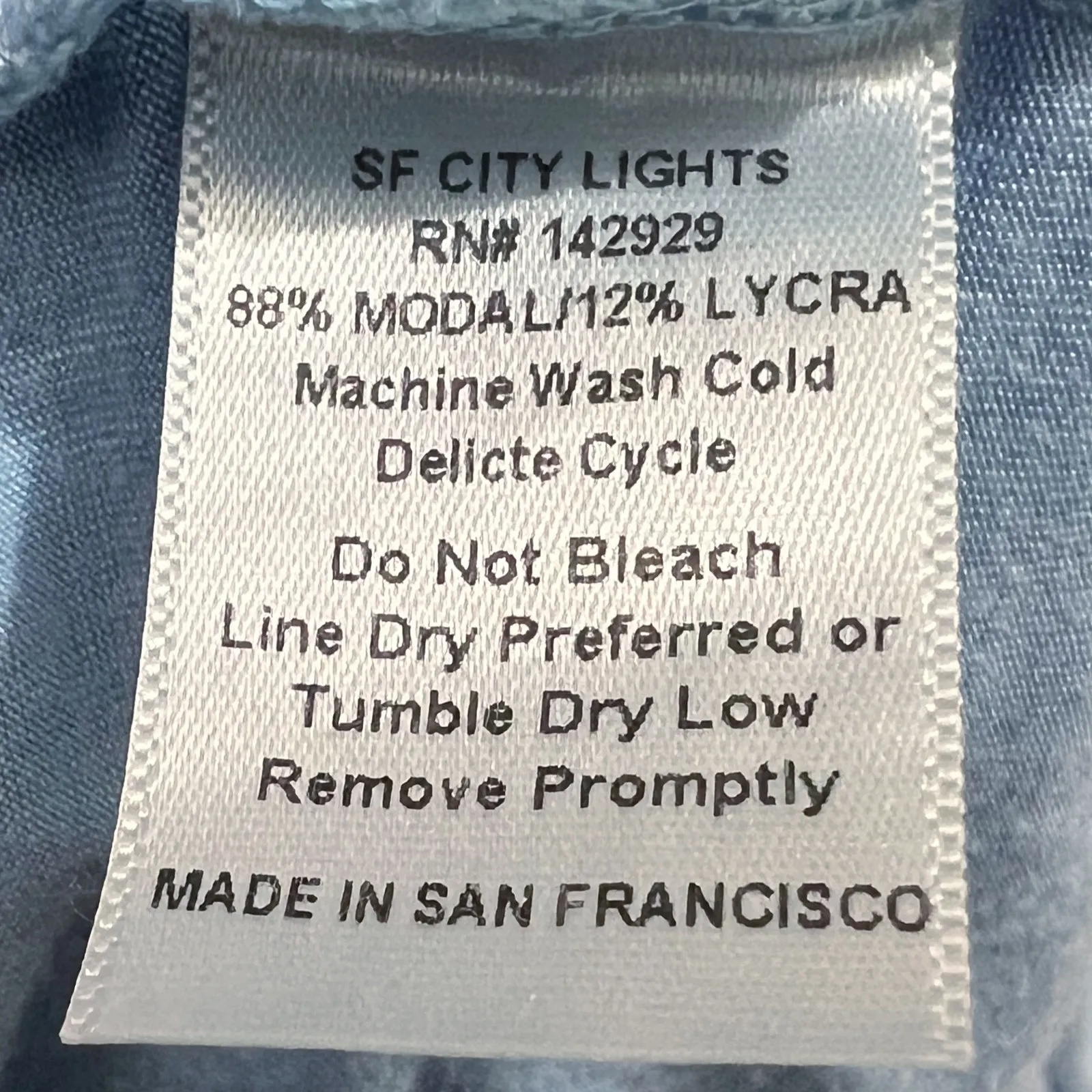 San Francisco City Lights Soft Drape Neck Tee T - Image 6