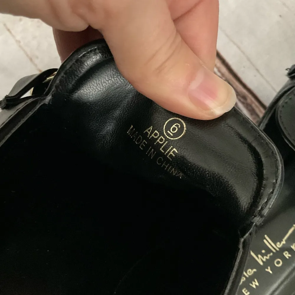 NICOLE MILLER FAUX LEATHER APPLIE MULES - Image 5