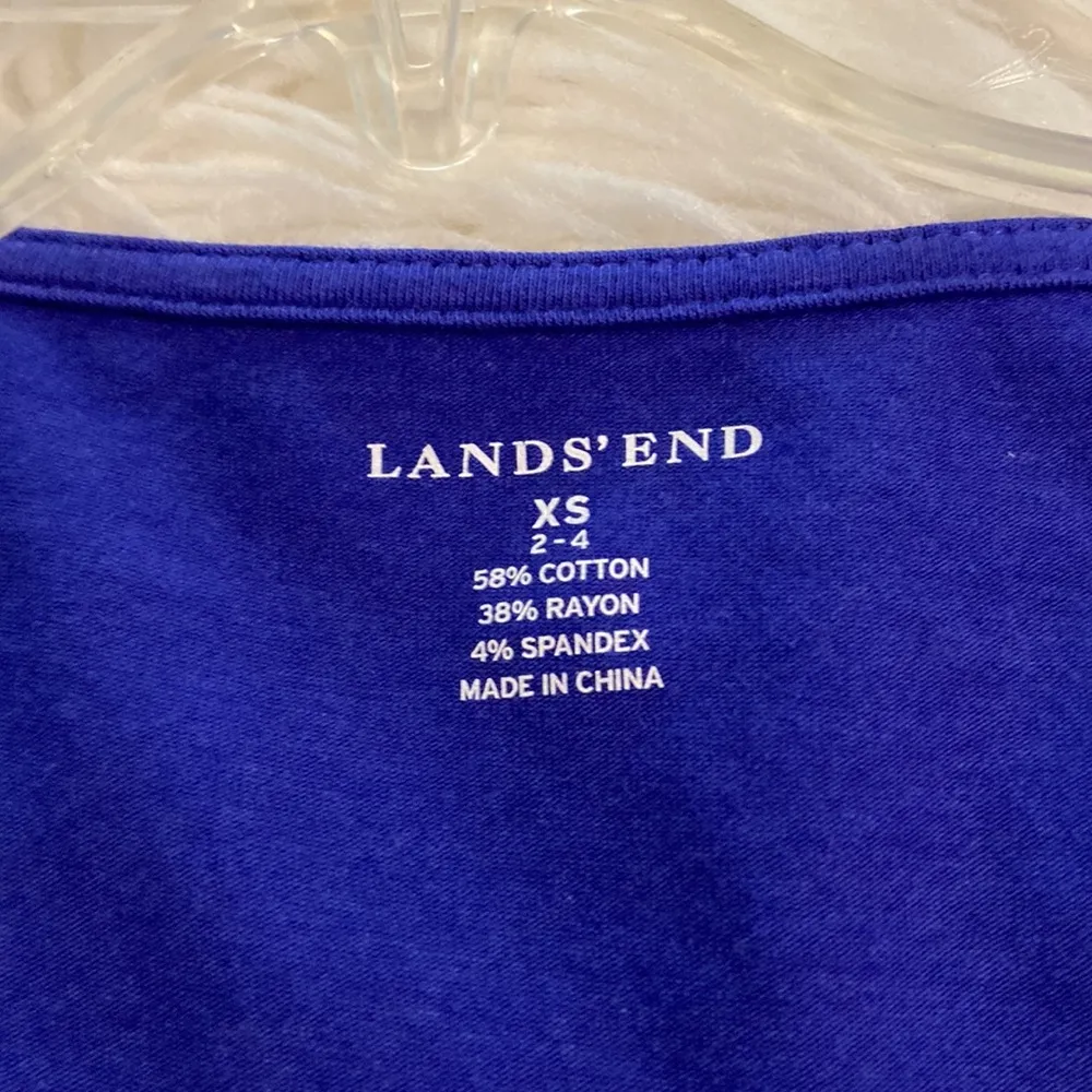 Lands Ends Wrap Dress purple color length 38” bust 32” very soft dress - Image 9