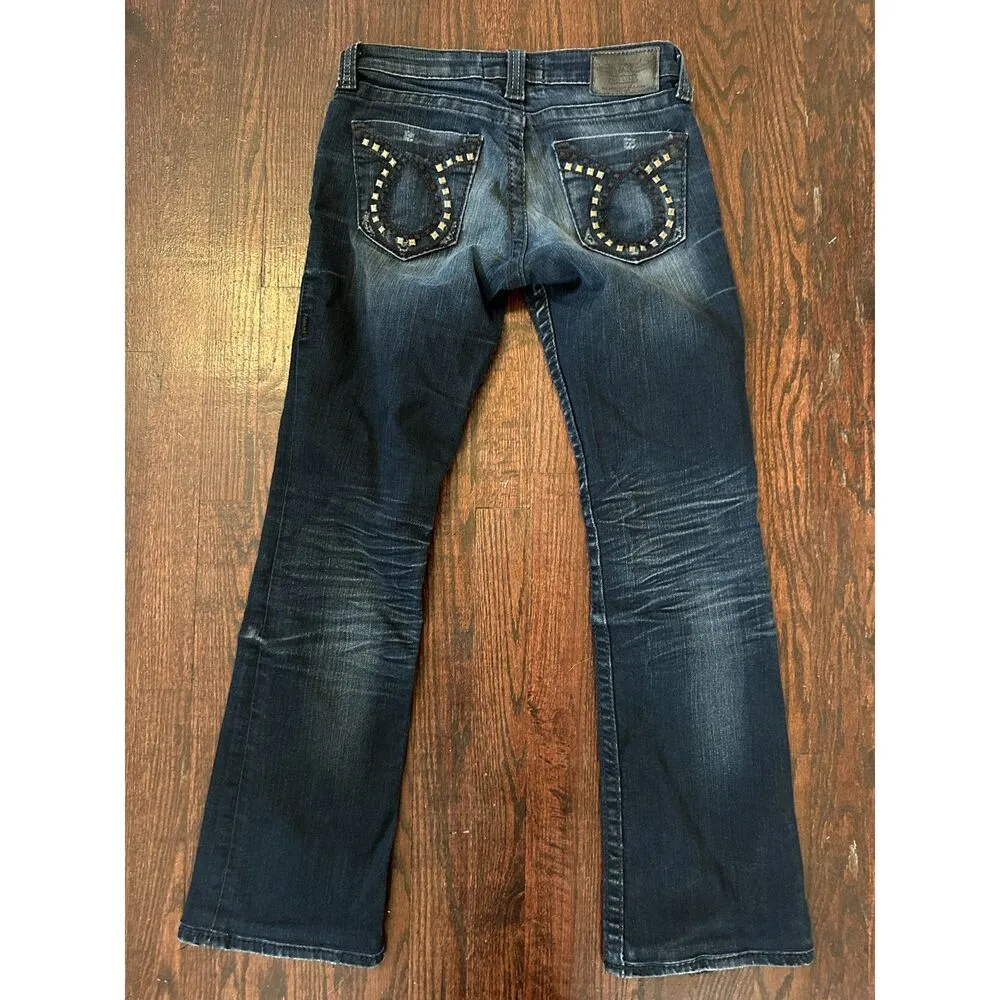 Boho Western Big Star "Liv Boot" Boot Cut Jeans Size 26L - Image 3