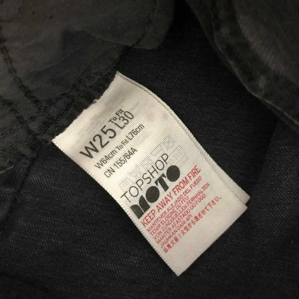 Topshop Moto Womens Jeans Jamie Skinny Black Stretch Size 25 - Image 4