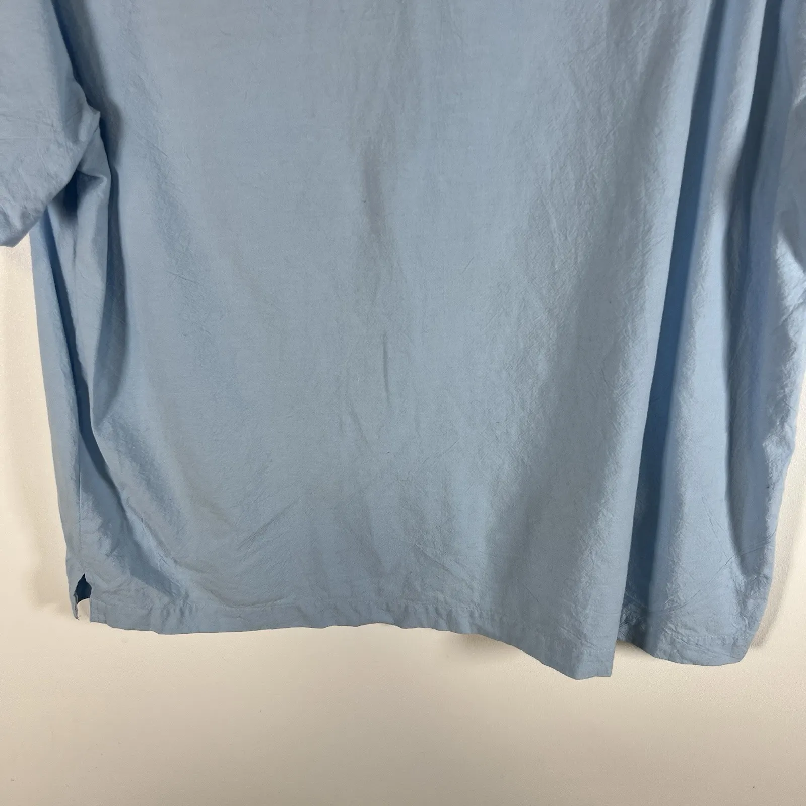 Jane Ashley Blue Floral Frogs Embroidered Y2k 90s Top Button Up XL Shirt Sequins - Image 12