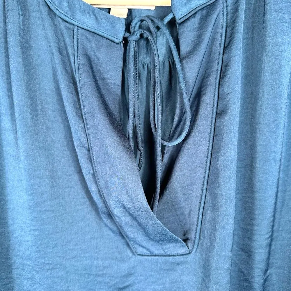 Loft Blue Lightweight Loose Fit Long Sleeve Top Large - Image 3