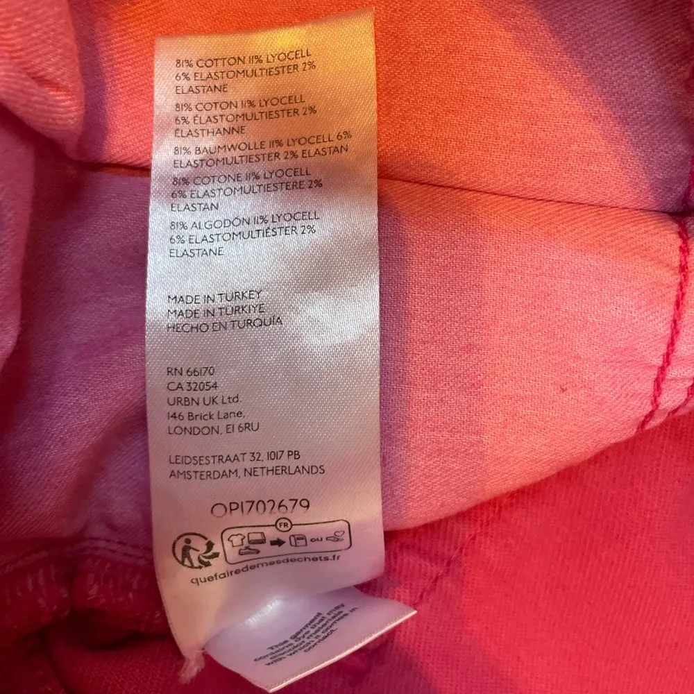 ANTHROPOLOGIE Pilcro The Yaya Mid-Rise Crop Flare Jeans Barbiecore Size 33 NWT - Image 14