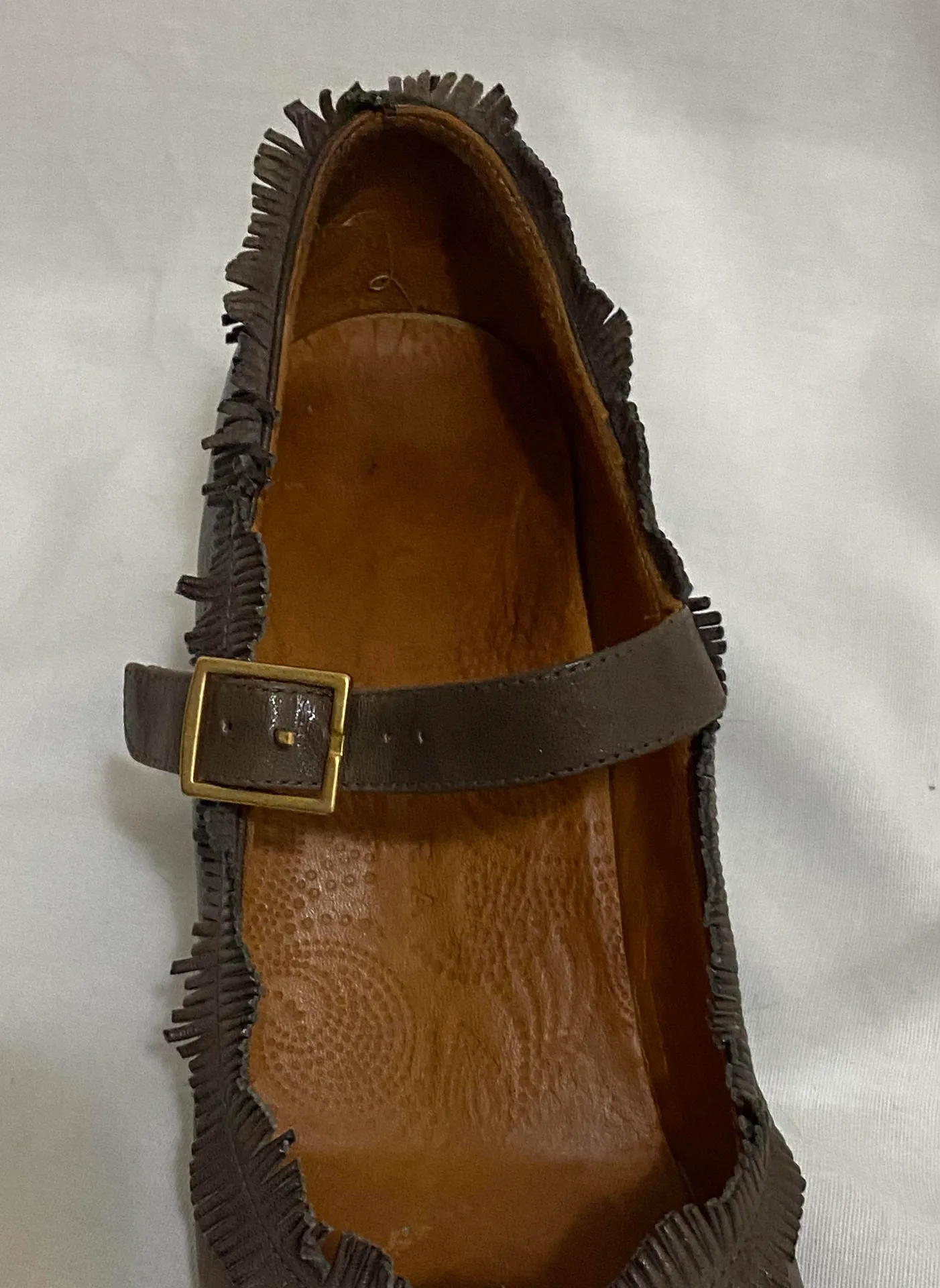 Leather Vintage Looking Heels - Image 8