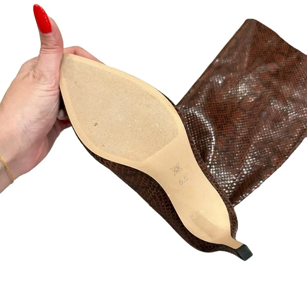 NWOT BCBGeneration Womens Marlo Snake Print Knee-High Boots - Image 6