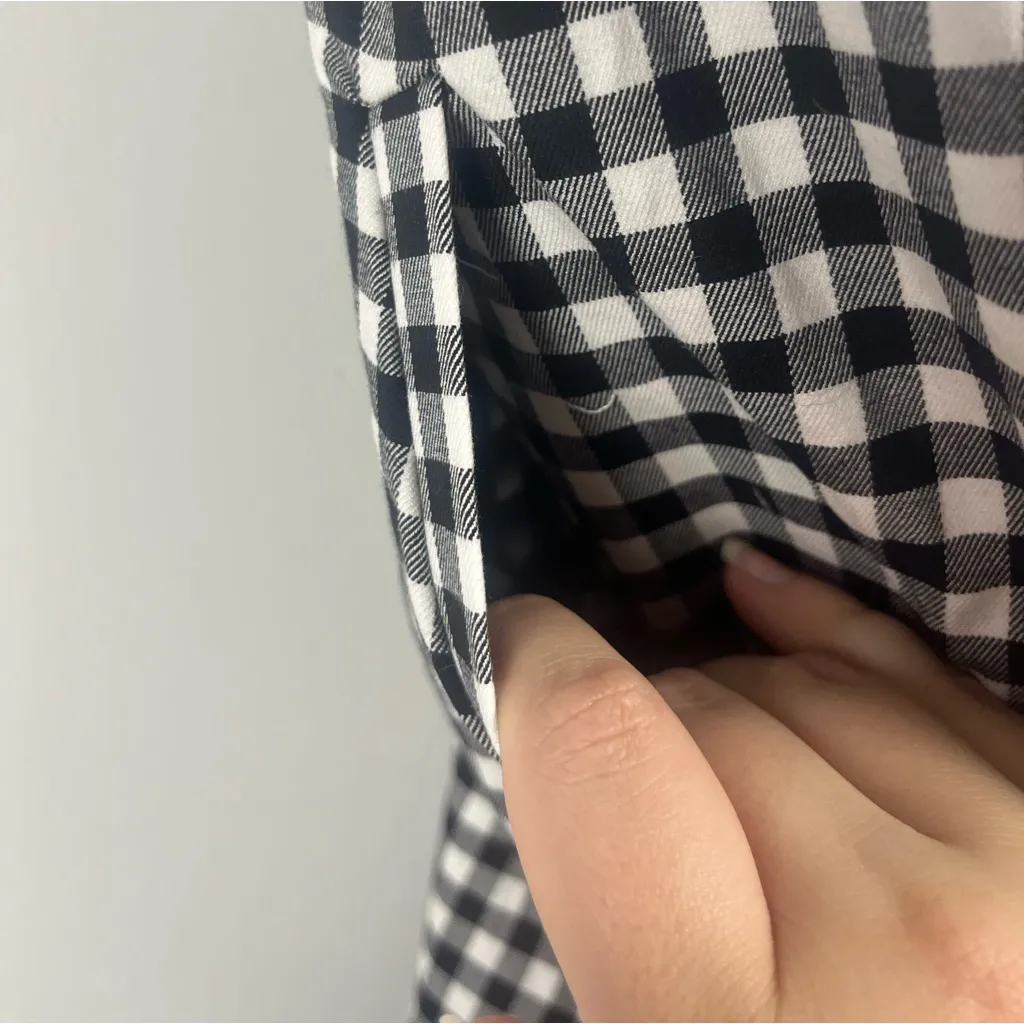 Tyler Boe Stella Dress in Gingham back bow size XS mini shift Black - Image 10