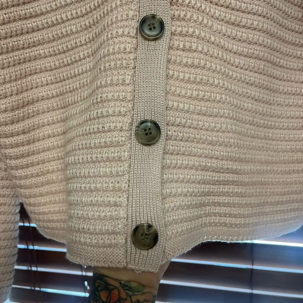 AND NOW THIS Chunky Cable Knit Cardigan | Size M Cozy Sweater Jacket Size M - Image 3