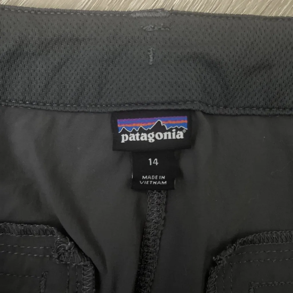 Patagonia Pants Womens 14 Gray Outdoor Hiking Stretch Nylon Casual Zip Pockets - Image 2