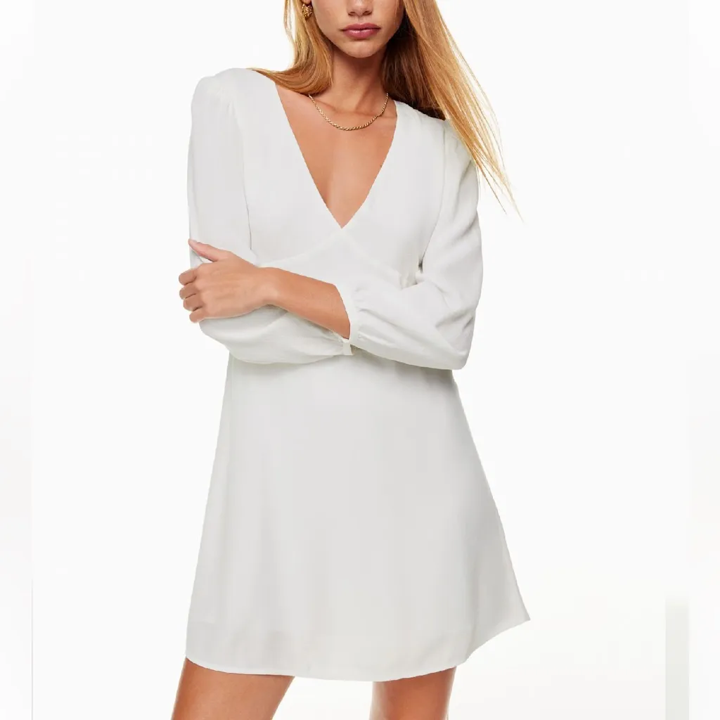 Aritzia Sunday Best Grayson Dress in Light Birch NWT White Size 0 - Image 9