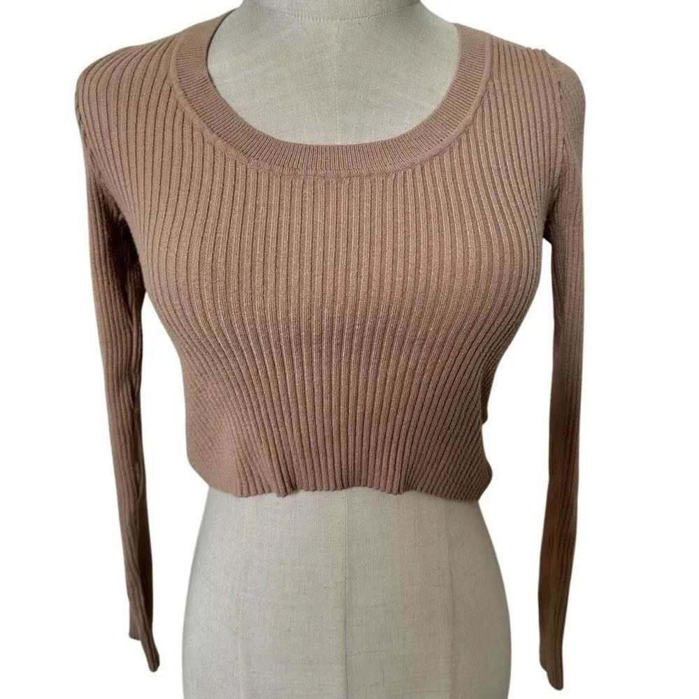 Ambiance Apparel tan long sleeved shirt - Image 2