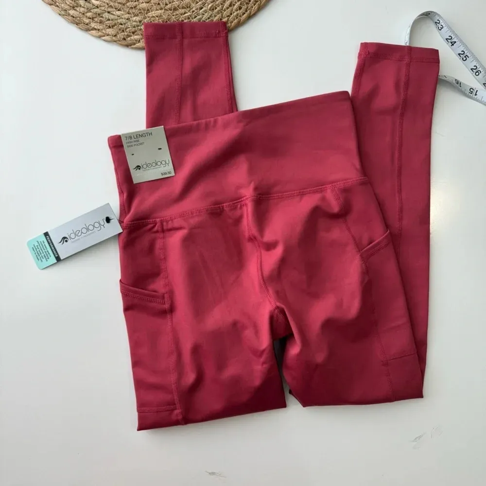 IDEOLOGY Red ‎ 7/8 Length Leggings Side Pockets Size XS - Image 10
