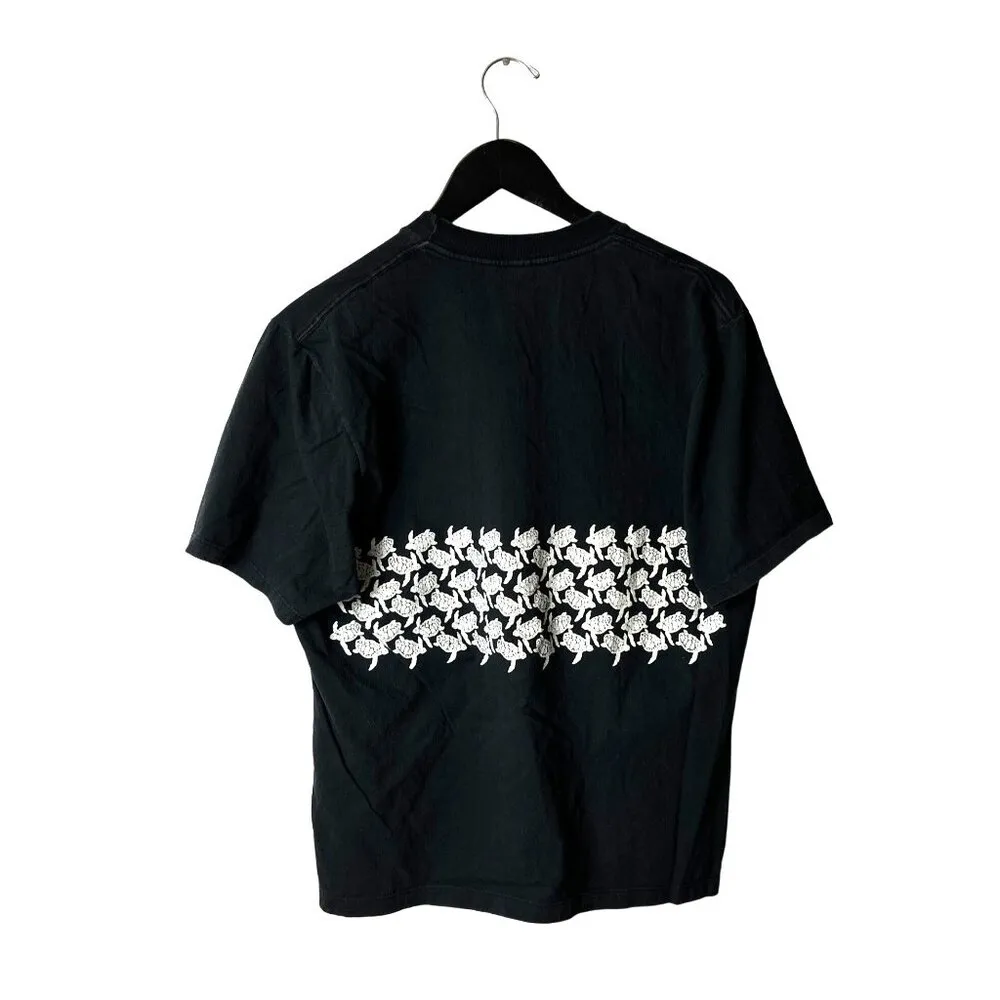 Mawamba Lodge T Shirt Vintage Y2K 90s Black Large L Turtles Animal Graphic Tee - Image 3