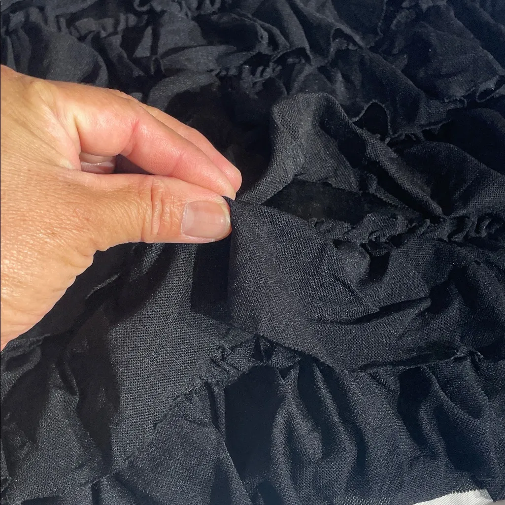 Freeway Leopard and Black Ruffle Dress. Size SMALL - Image 6