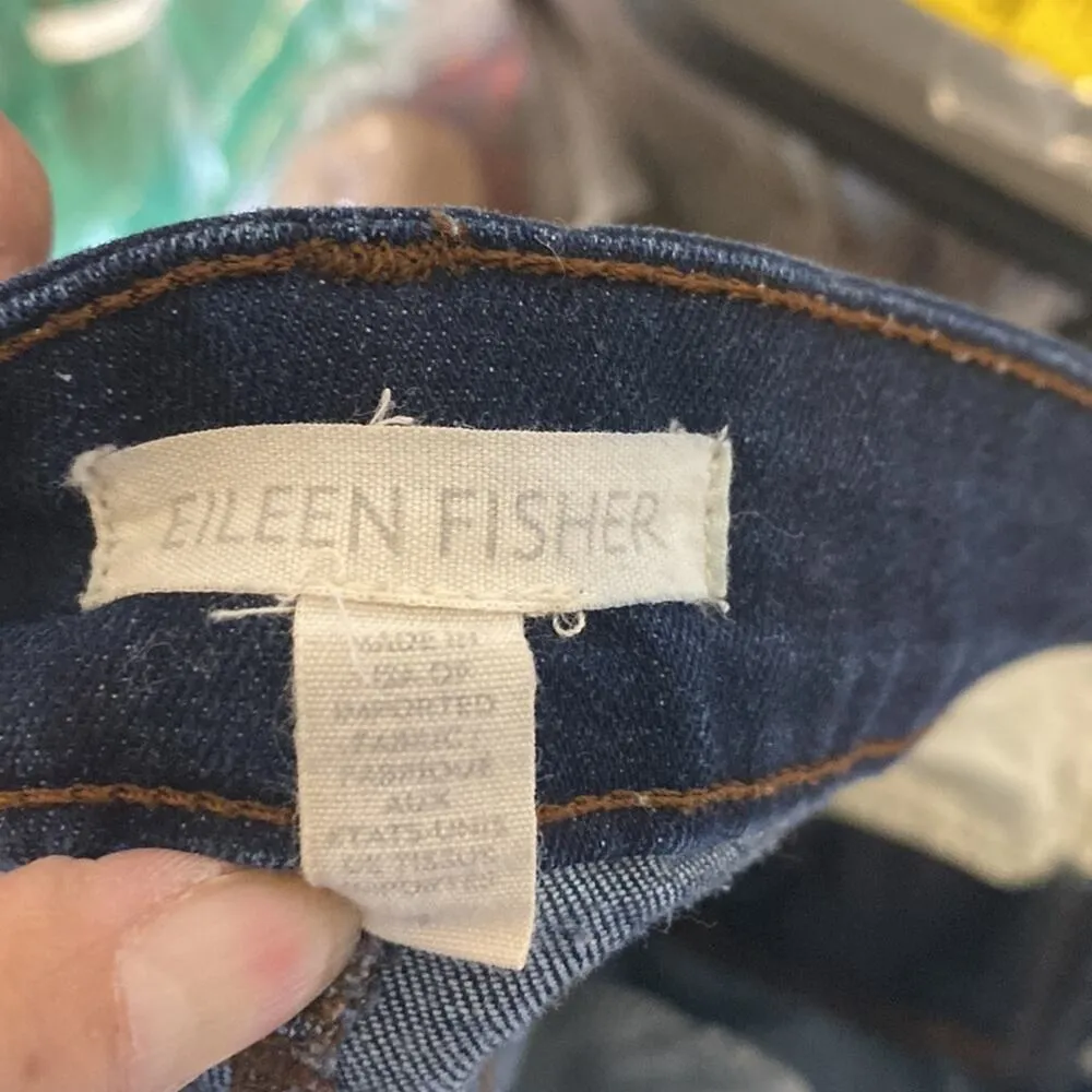 Eileen Fisher mid rise skinny jean casual business casual stretch size 4 - Image 6