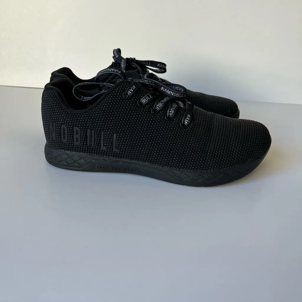 NOBULL Outwork Workout Trainers Sneakers All Black Logo Laces Size Women’s 8.5 - Image 4