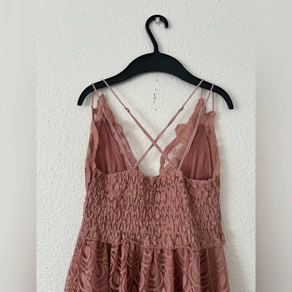 FREE PEOPLE FP ONE "ADELLA" BURNOUT SLIP DRESS sz M - Image 10