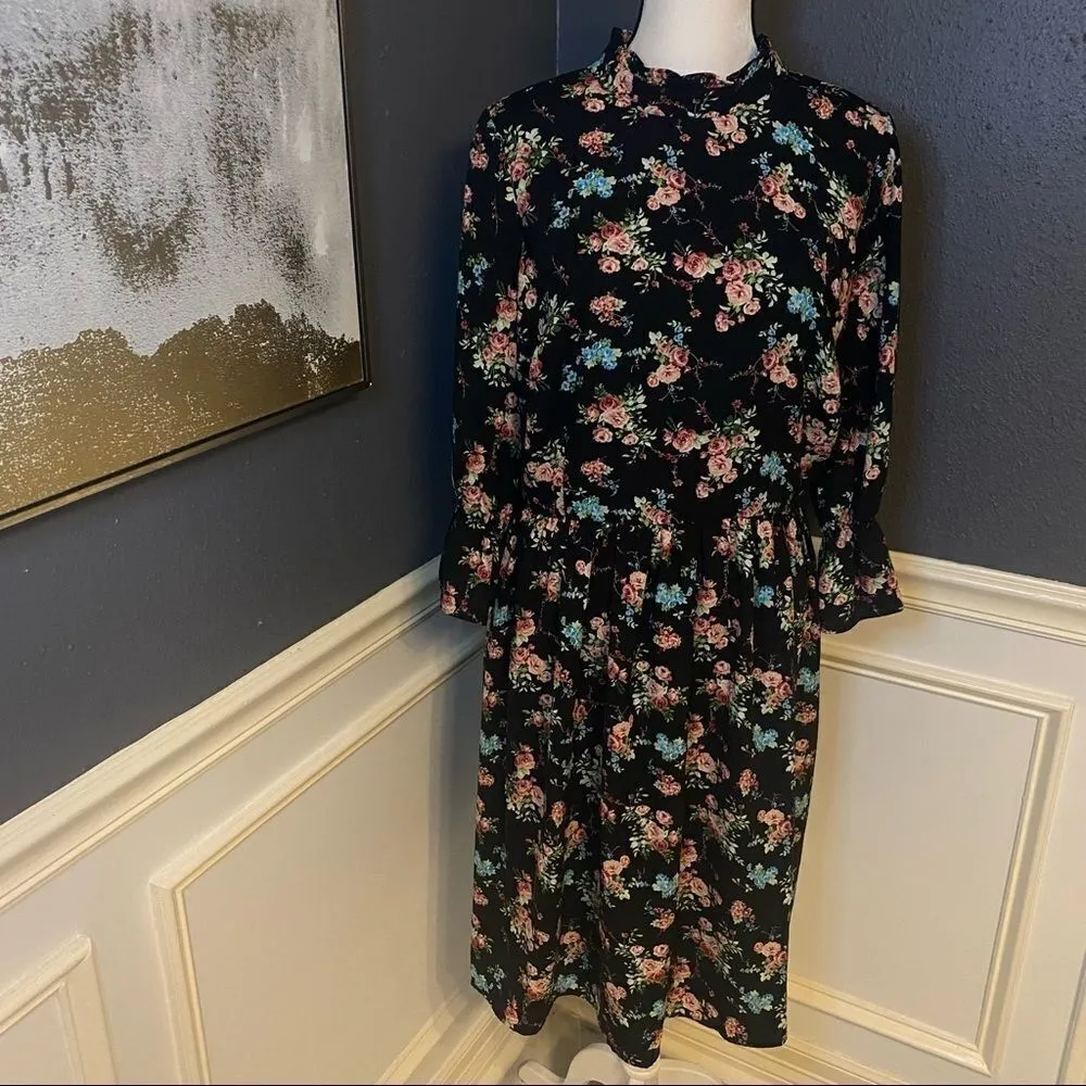 ModCloth Fashionably Dashing Floral Dress - Image 4