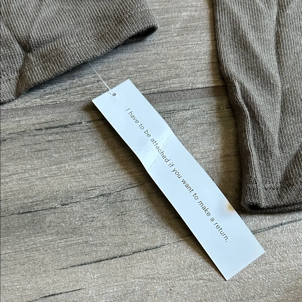 Reformation Taupe V-Neck Button-Up Blouse - Image 4