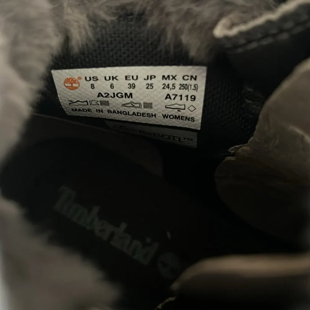 Timberland Courmayeur Valley Waterproof 6” Boots in Med Grey, Size 8 NEW in Box - Image 11