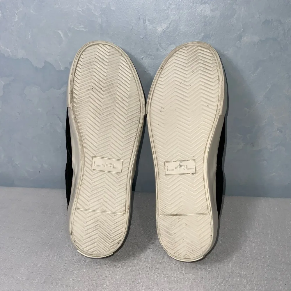 Lauren Ralph Lauren Black Suede Slip On Loafer Casual Everyday Shoes Size 6.5 - Image 8