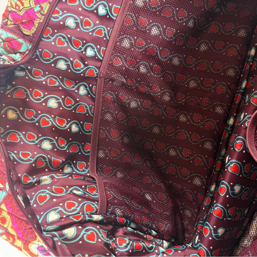 Vera Bradley Multicolor Paisley Travel Bag‎ - Image 6