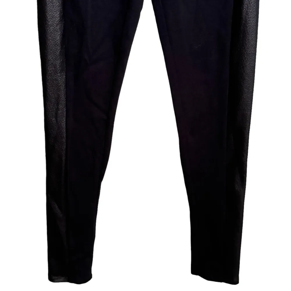 Express Black Pants‎ with Vegan Leather - Image 3