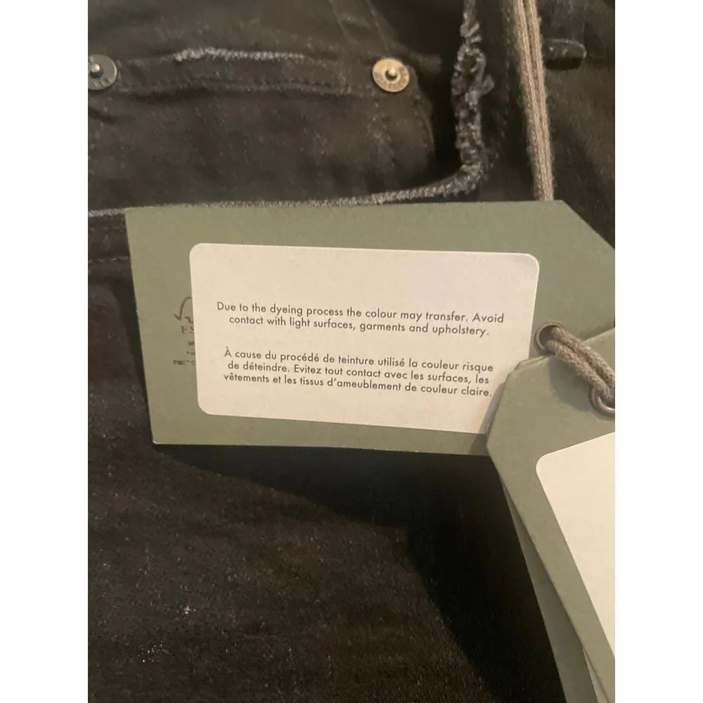 All Saints Cigarette Skinny Fit Jean, Jet Black, A62 - Image 7