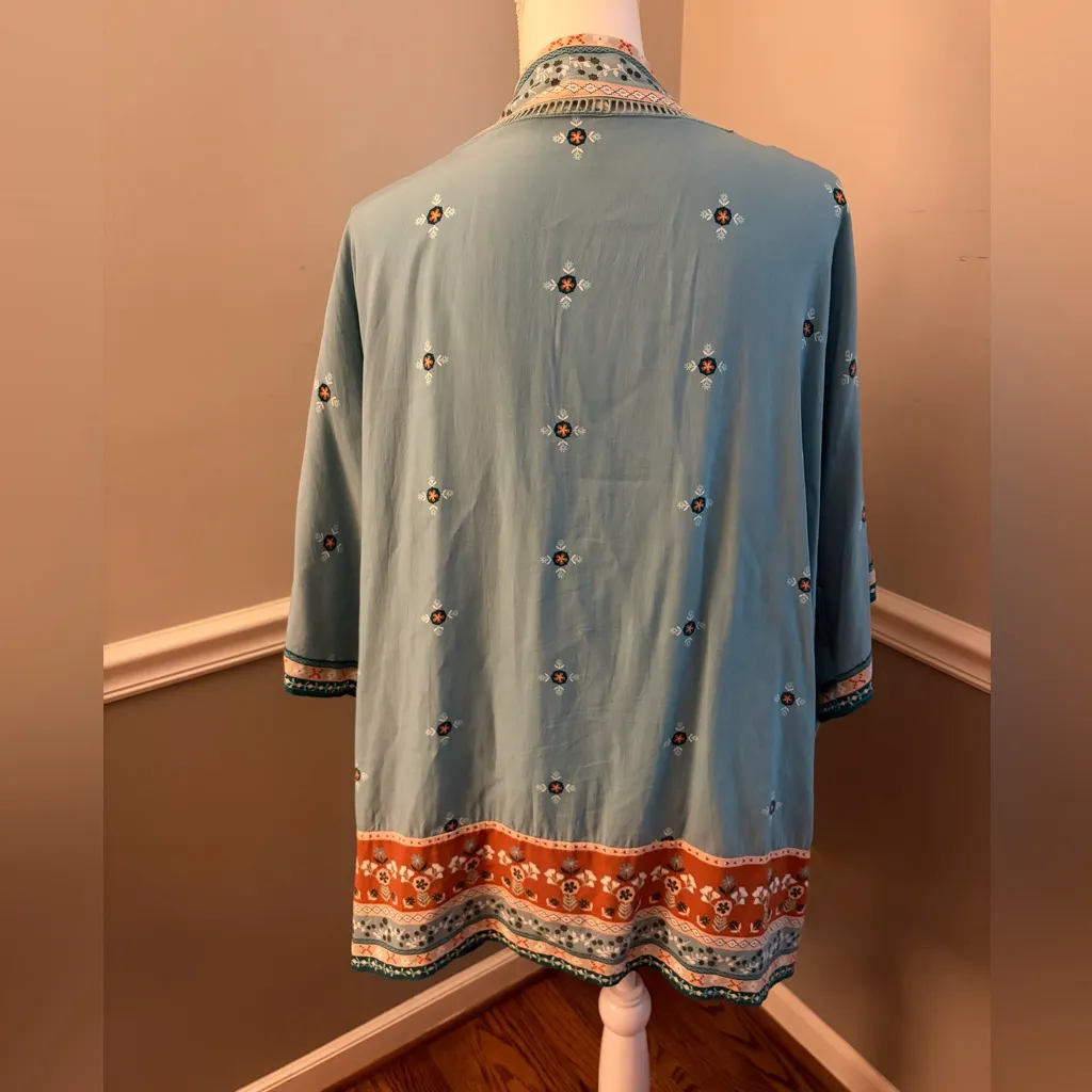 Matilda Jane “Days Like This” Open Front Teal Kimono
Size M/L - Image 3