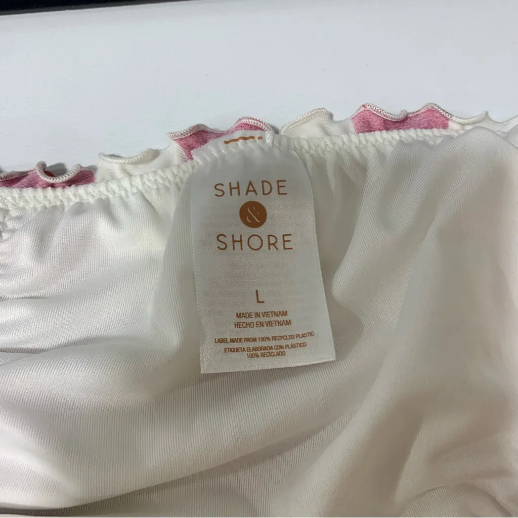 Shade & Shore 2 Piece Red and White Striped Bikini Set - Size 36B / Large - Image 7