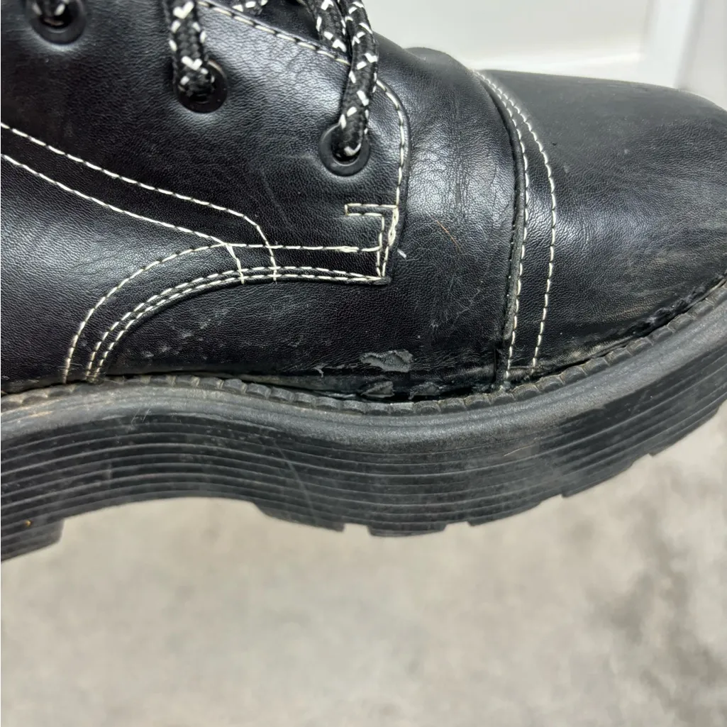 ASOS Black combat lace up boots - Image 10