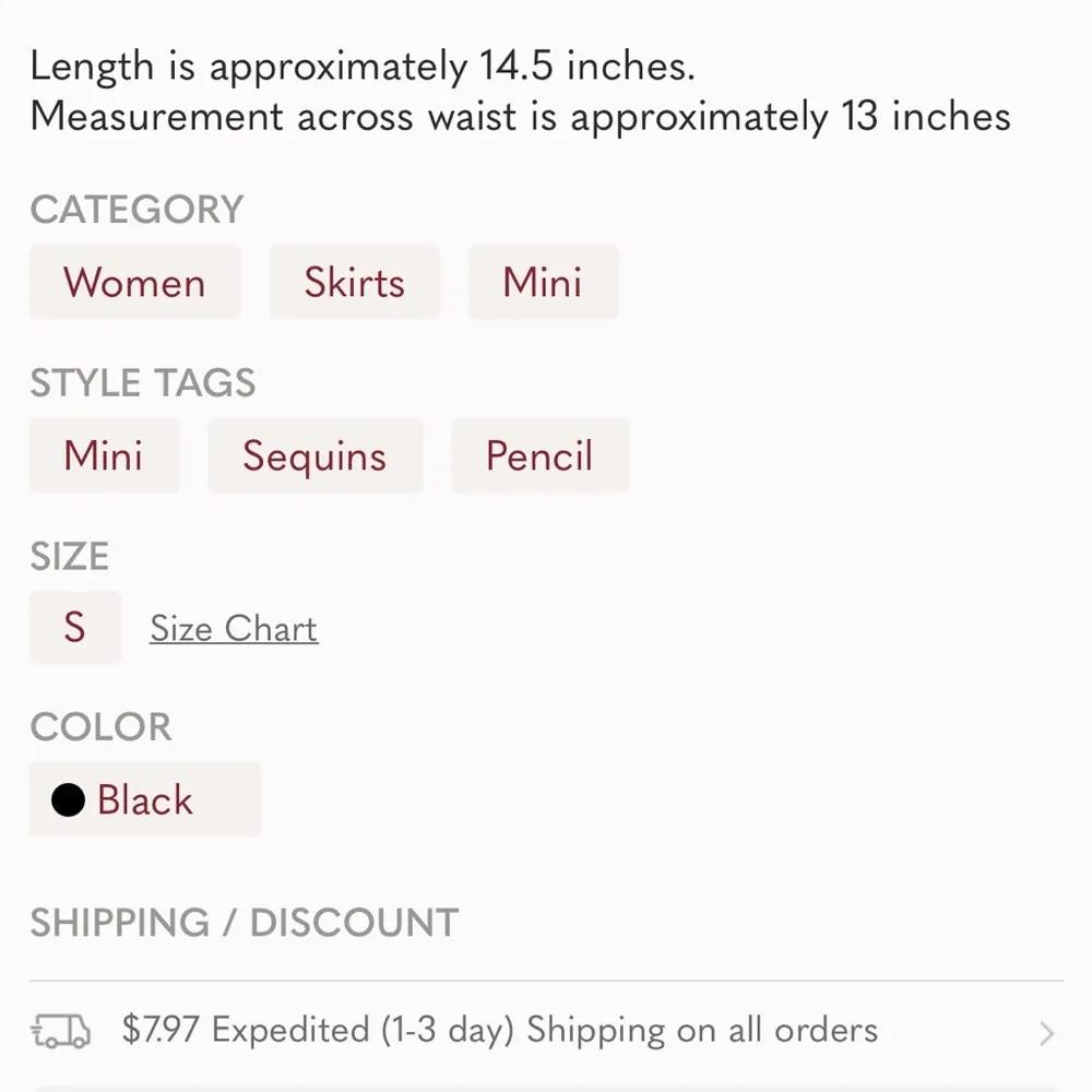 New Years Party Skirt Sequins Stretch Pencil A Line Mini Womens Small Rue21 - Image 10