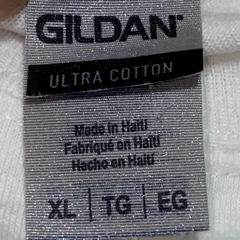 Grannycore Orange Kitten Books Graphic White T-Shirt Gildan Ultra Cotton XL - Image 4