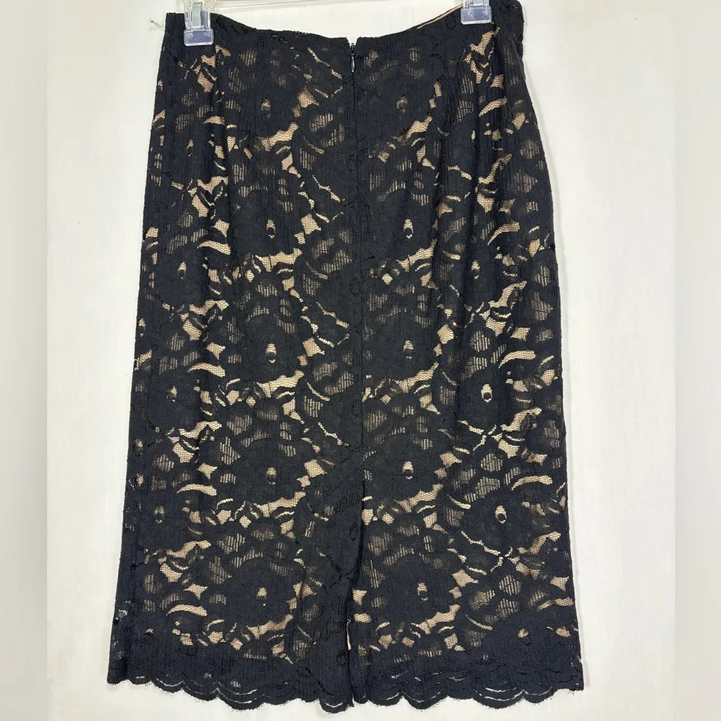 New York & Co Pencil Skirt Womens 4 Black Lace NWT Whimsigoth Elegant Party Gift - Image 4