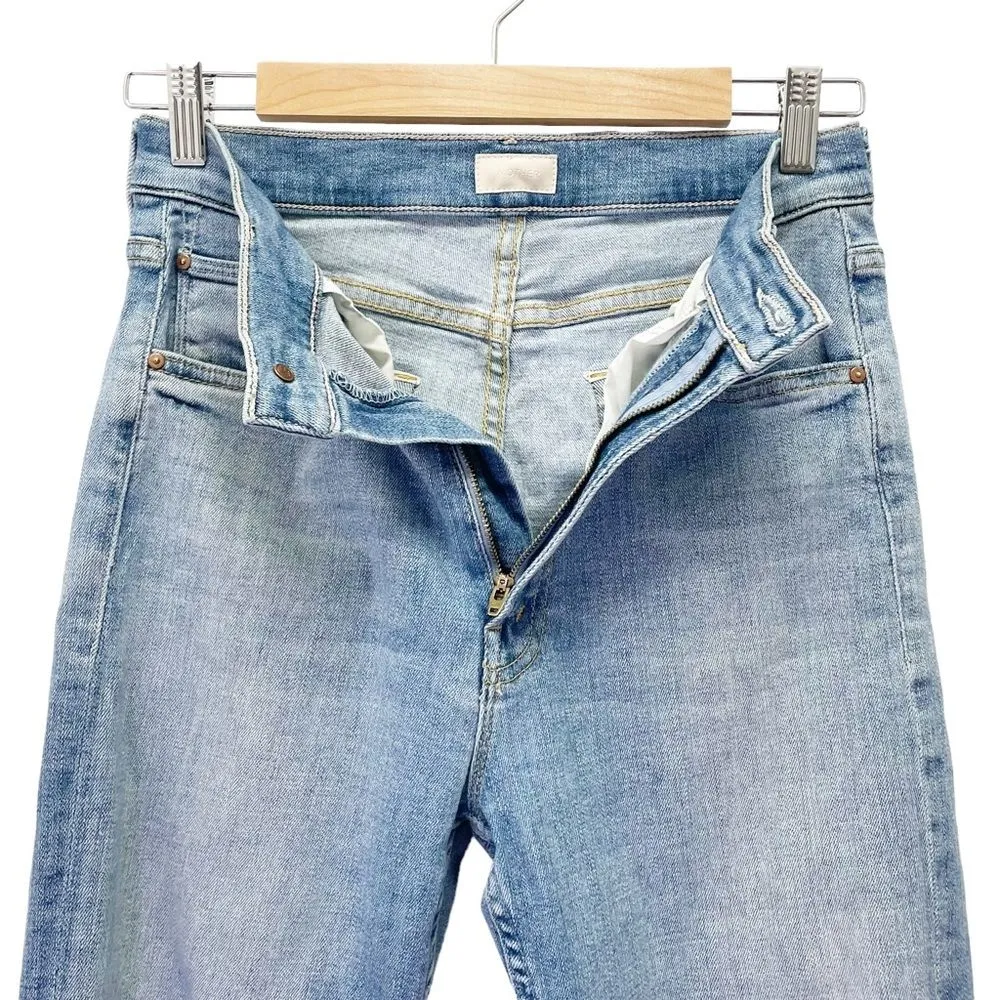 MOTHER Denim High Waisted Rider Ankle Jeans Size 27 | 4 Kiss And Make Up Again Blue - Image 9