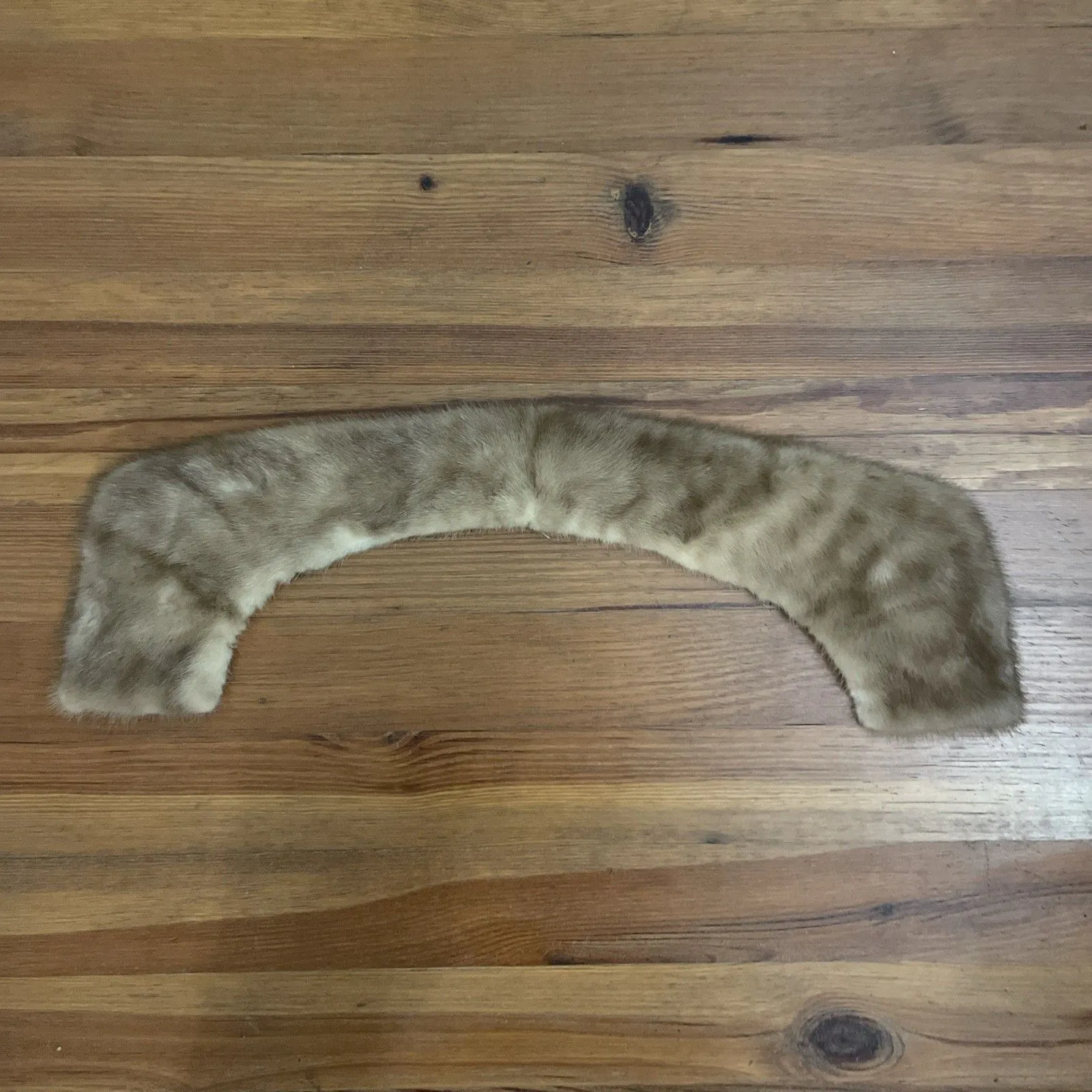 Vintage Light Brown Mink Fur Collar Neck Wrap One Size - Image 10