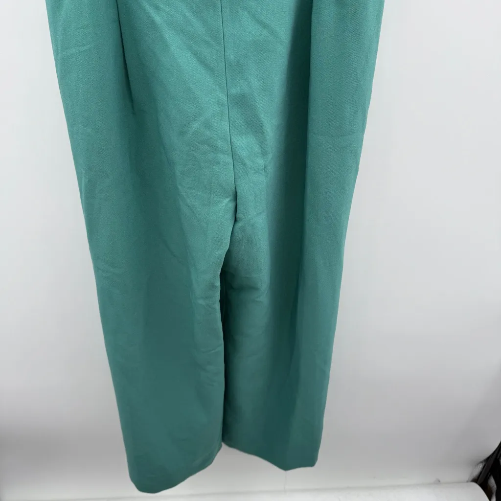 Gal Meets Glam NWT Nicole Teal Jumpsuit Women's Size 12 Sleeveless Cocktail - Image 5