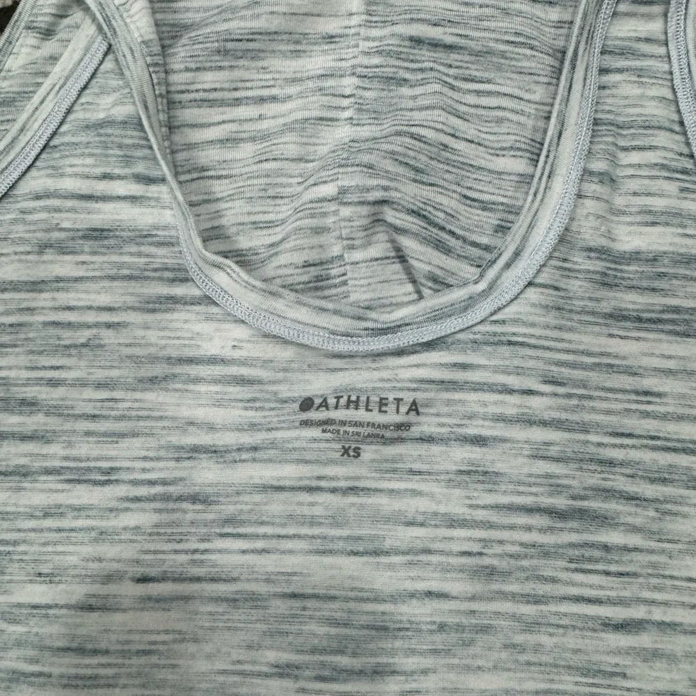 Athleta Essence Spacedye Twist Front Tank Blue XS - Image 5