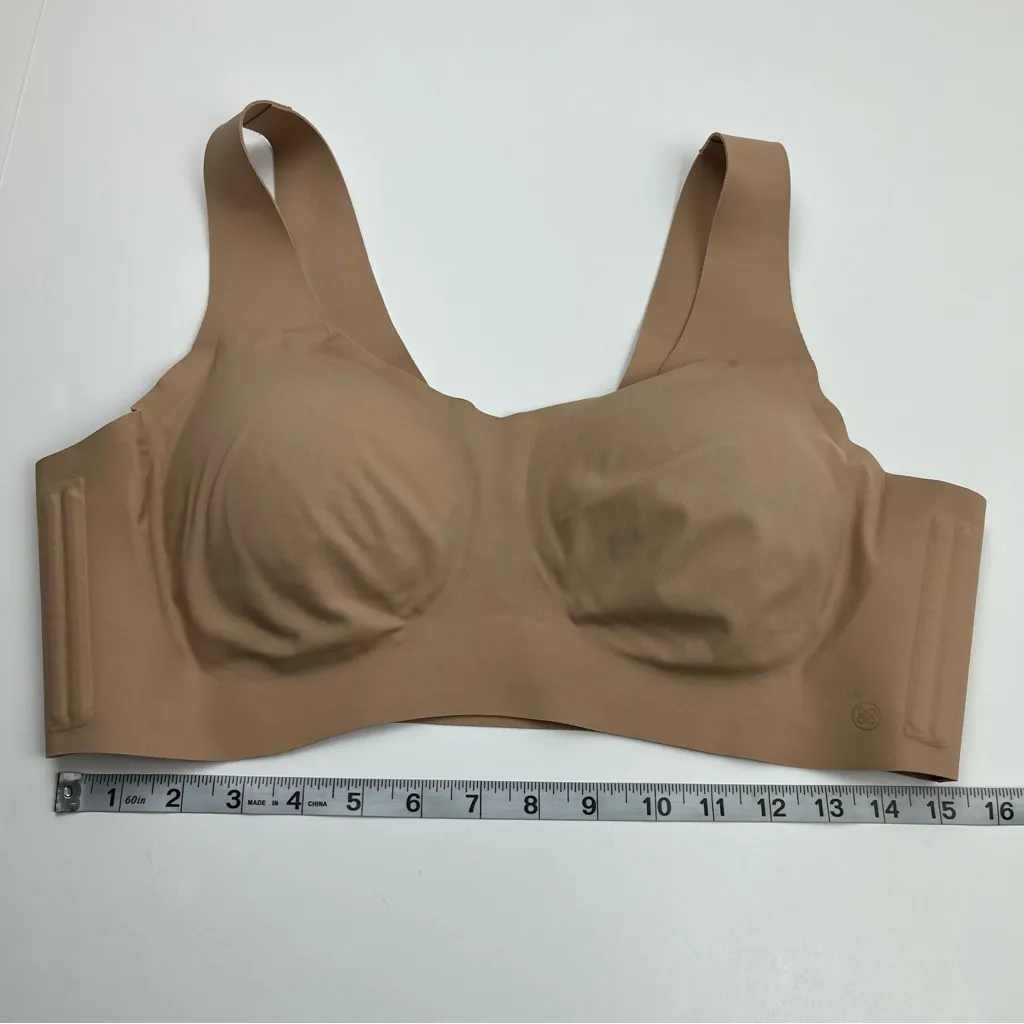 HoneyLove SoftForm Bra Womens Size 1X Tan Nude Removable Cup Inserts *TINY FLAW - Image 2